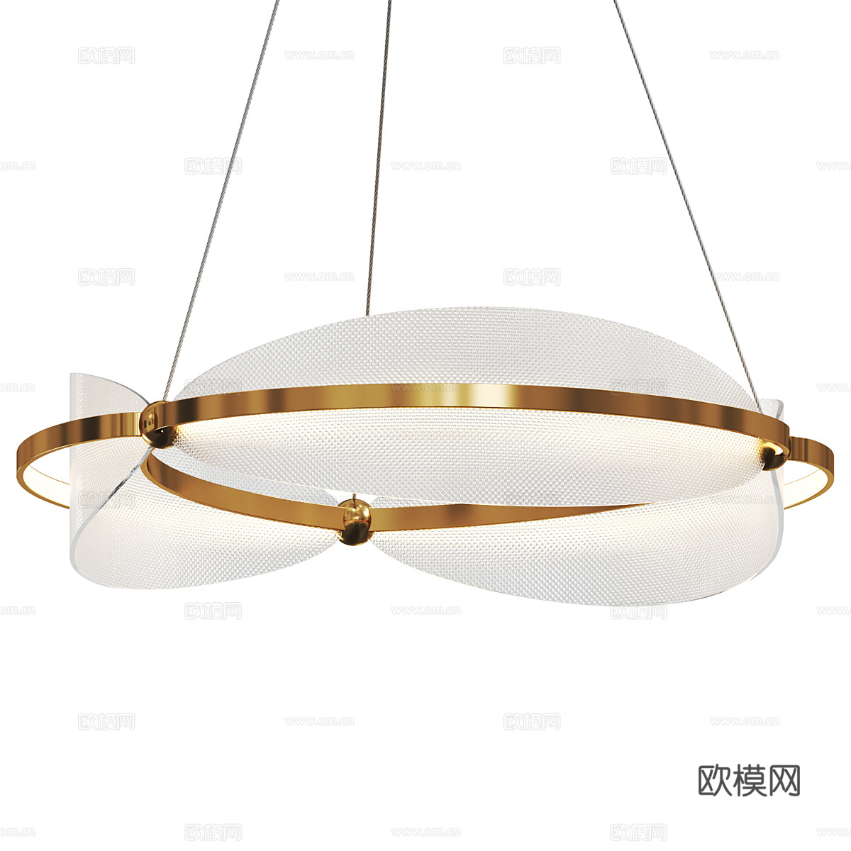 现代轻奢装饰吊灯3d模型