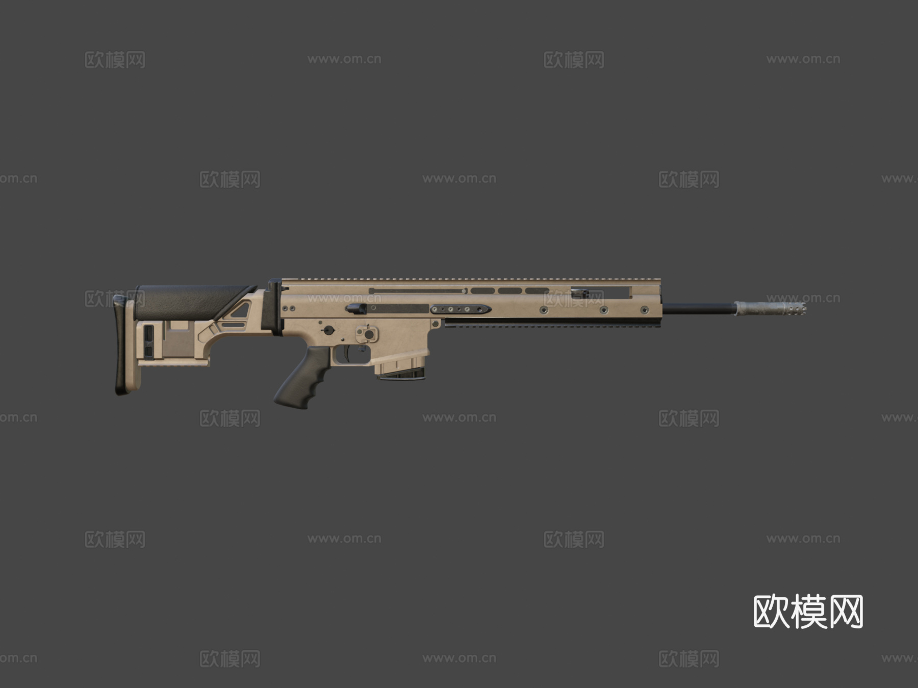 FN SCAR MK20 SSR3d模型