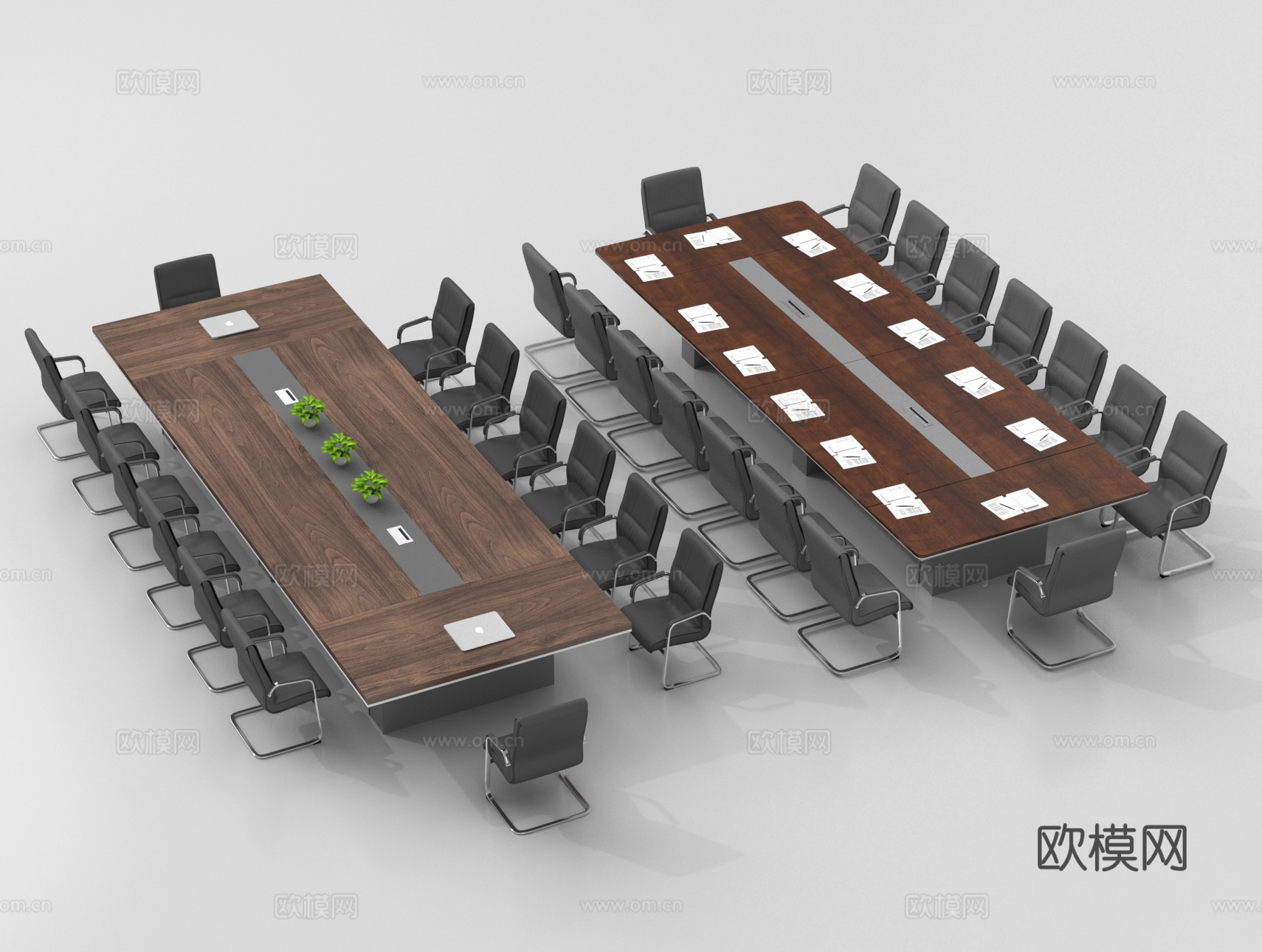 会议台 会议桌椅3d模型