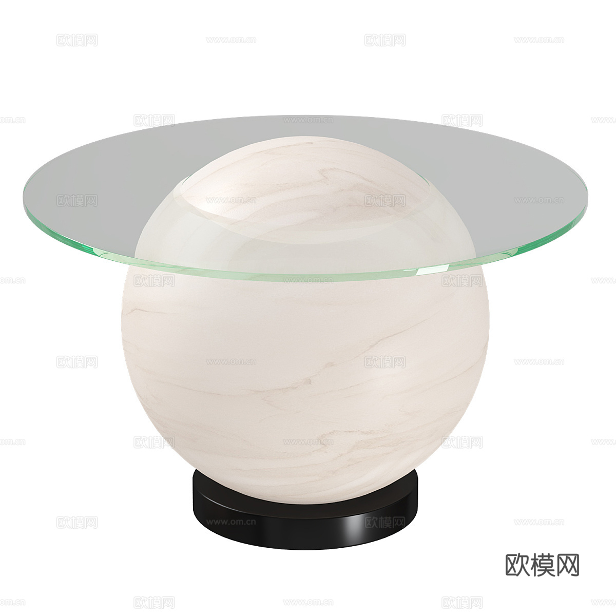 现代极简萤石落地灯桌3d模型