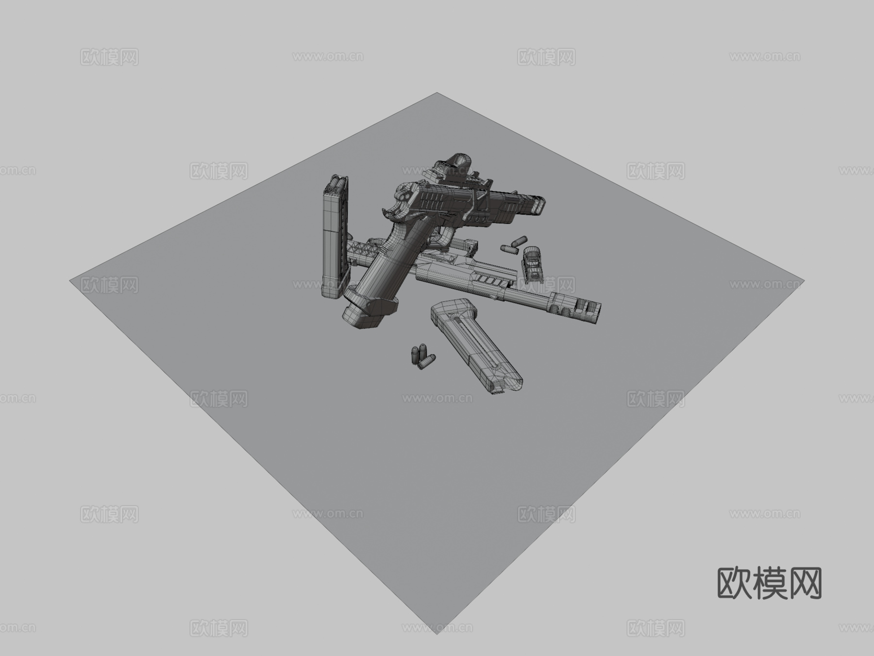 死神M1911-游戏可用3d模型
