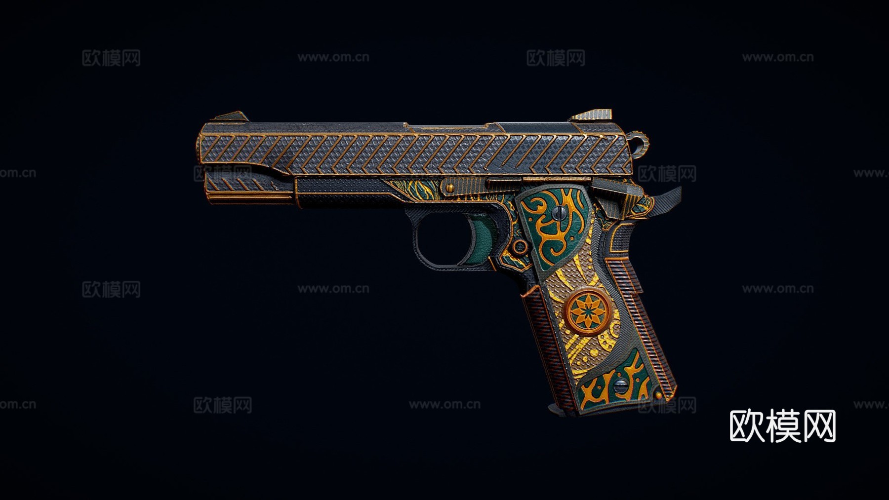 M1911-储备型3d模型