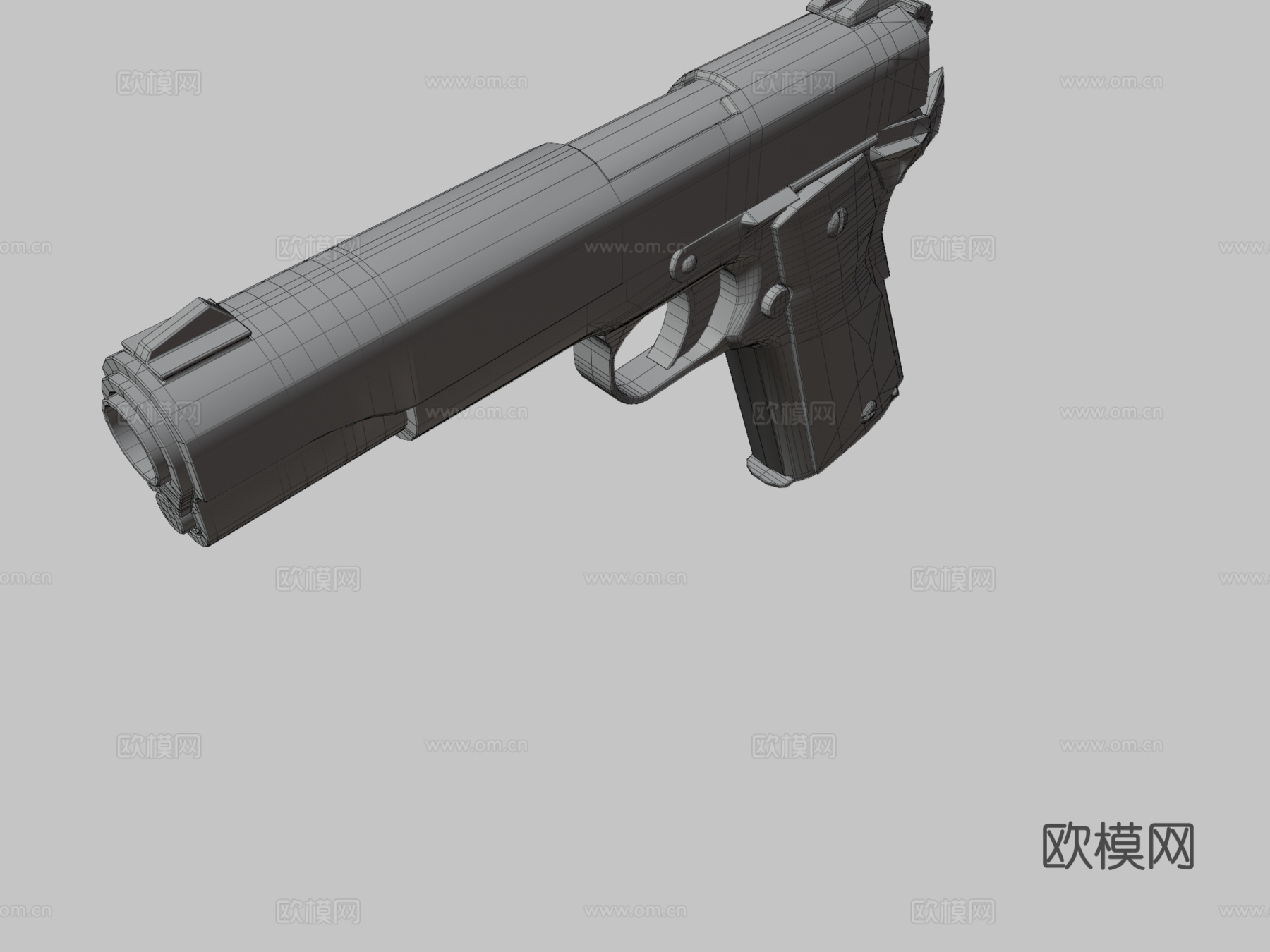 M1911-储备型3d模型