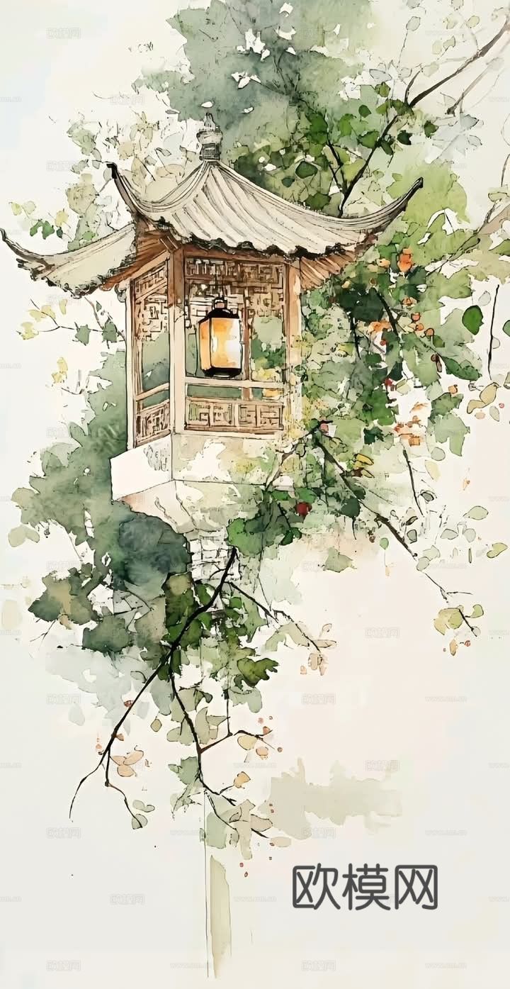 水墨画 现代装饰画 抽象画 艺术画 新中式画