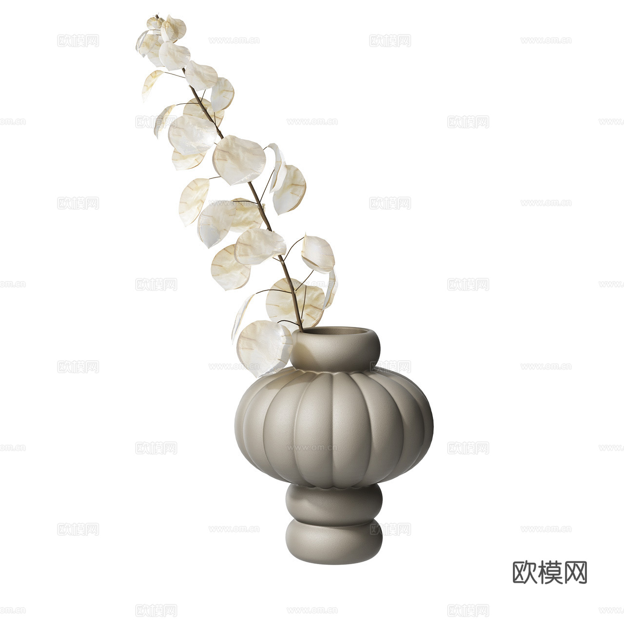 Louise 复古花瓶 花瓶摆件 装饰品摆件 花艺花瓶 陶瓷3d模型