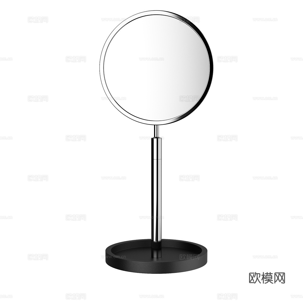 Decor 极简镜子 化妆镜 金属镜 圆形镜3d模型