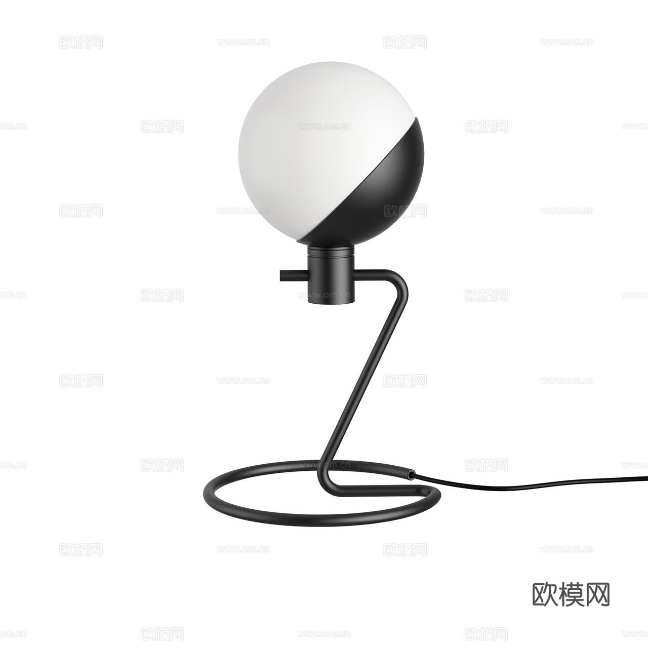 Grupa 极简台灯 金属台灯 球形台灯 玻璃台灯 现代台灯3d模型