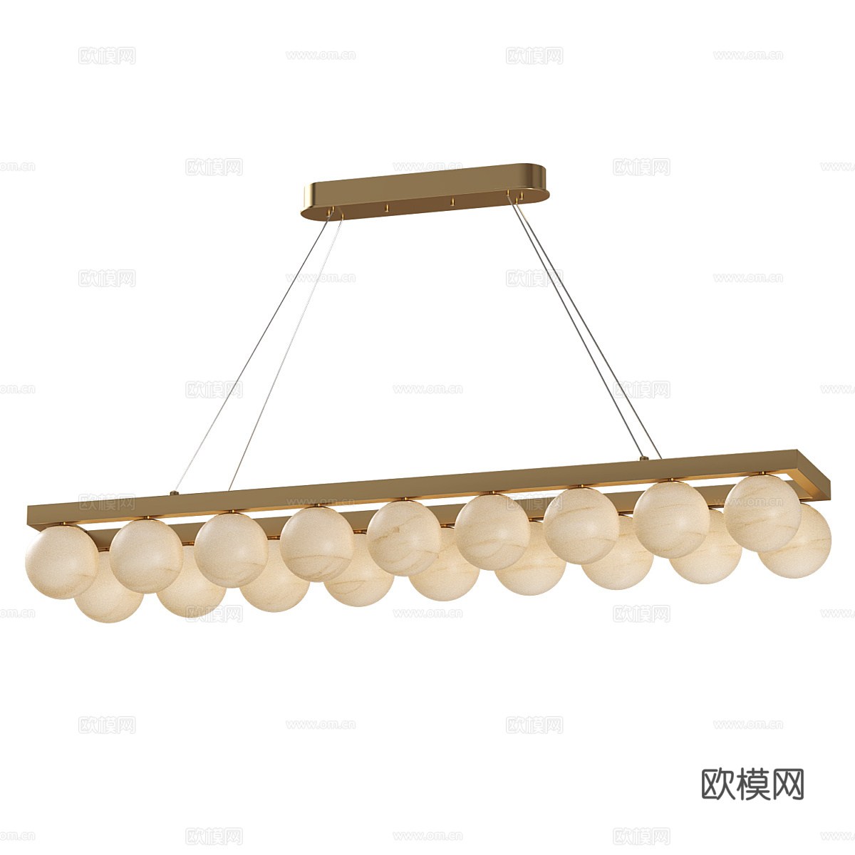 现代轻奢装饰吊灯3d模型
