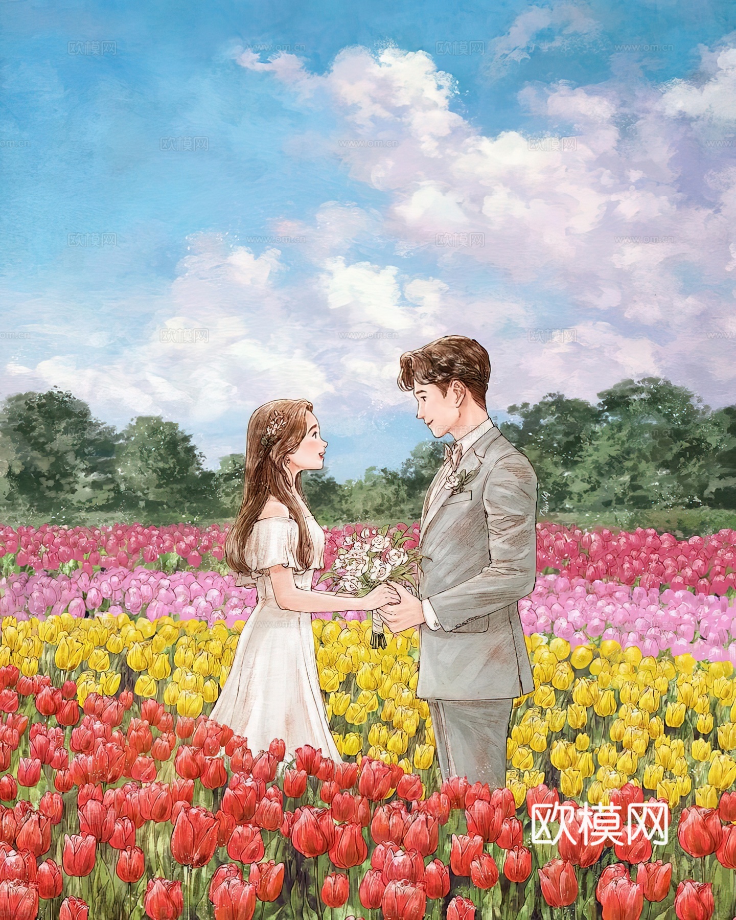 艺术挂画 挂画 装饰画 艺术画  画  水彩插画下载