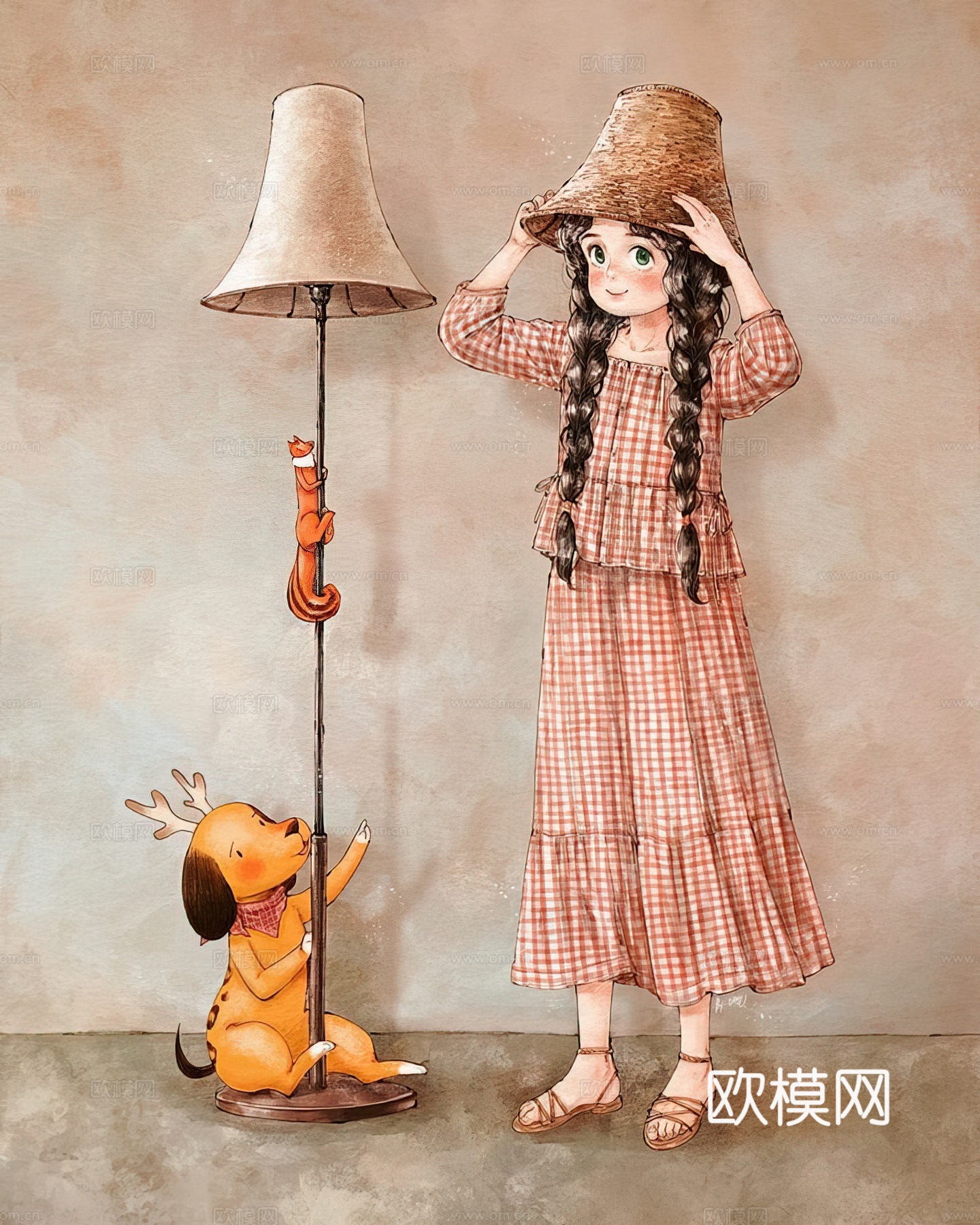 艺术挂画 挂画 装饰画 艺术画  画  水彩插画下载