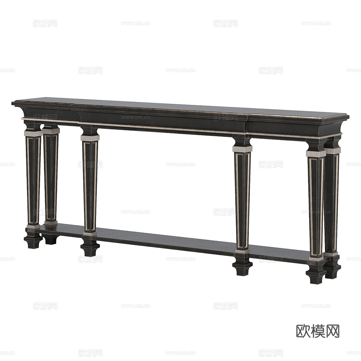 法式简约边柜 边柜 简约边柜3d模型