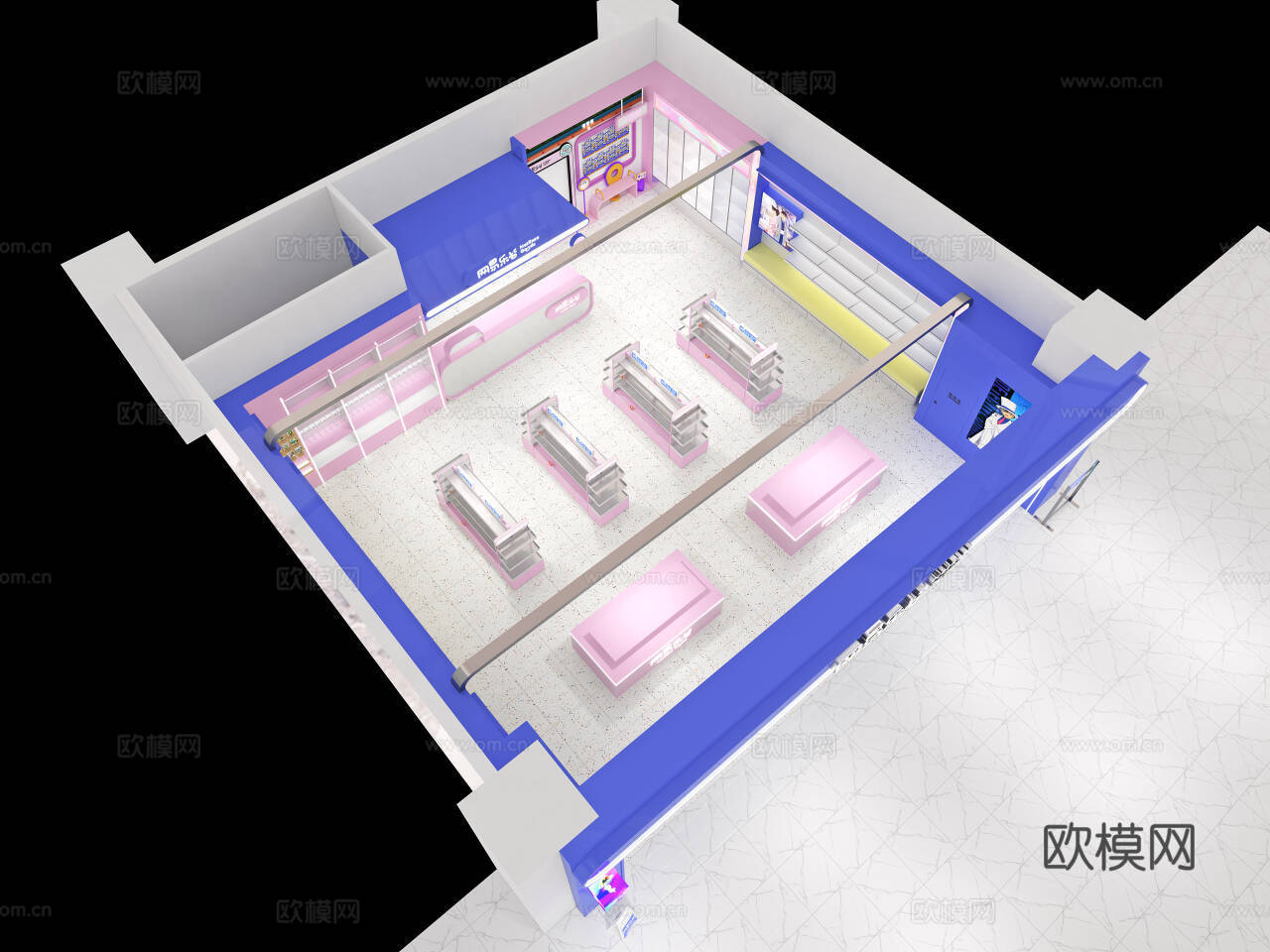 网易乐谷 娱乐城 门头3d模型