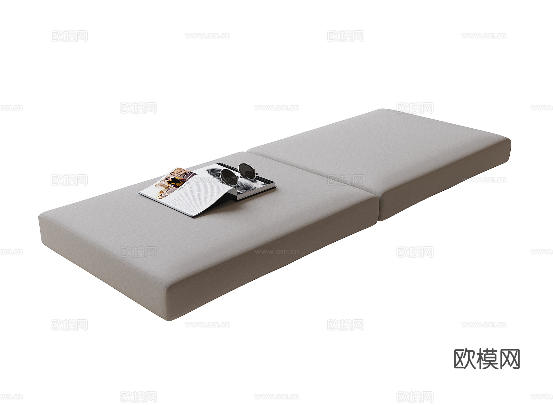 现代飘窗垫3d模型