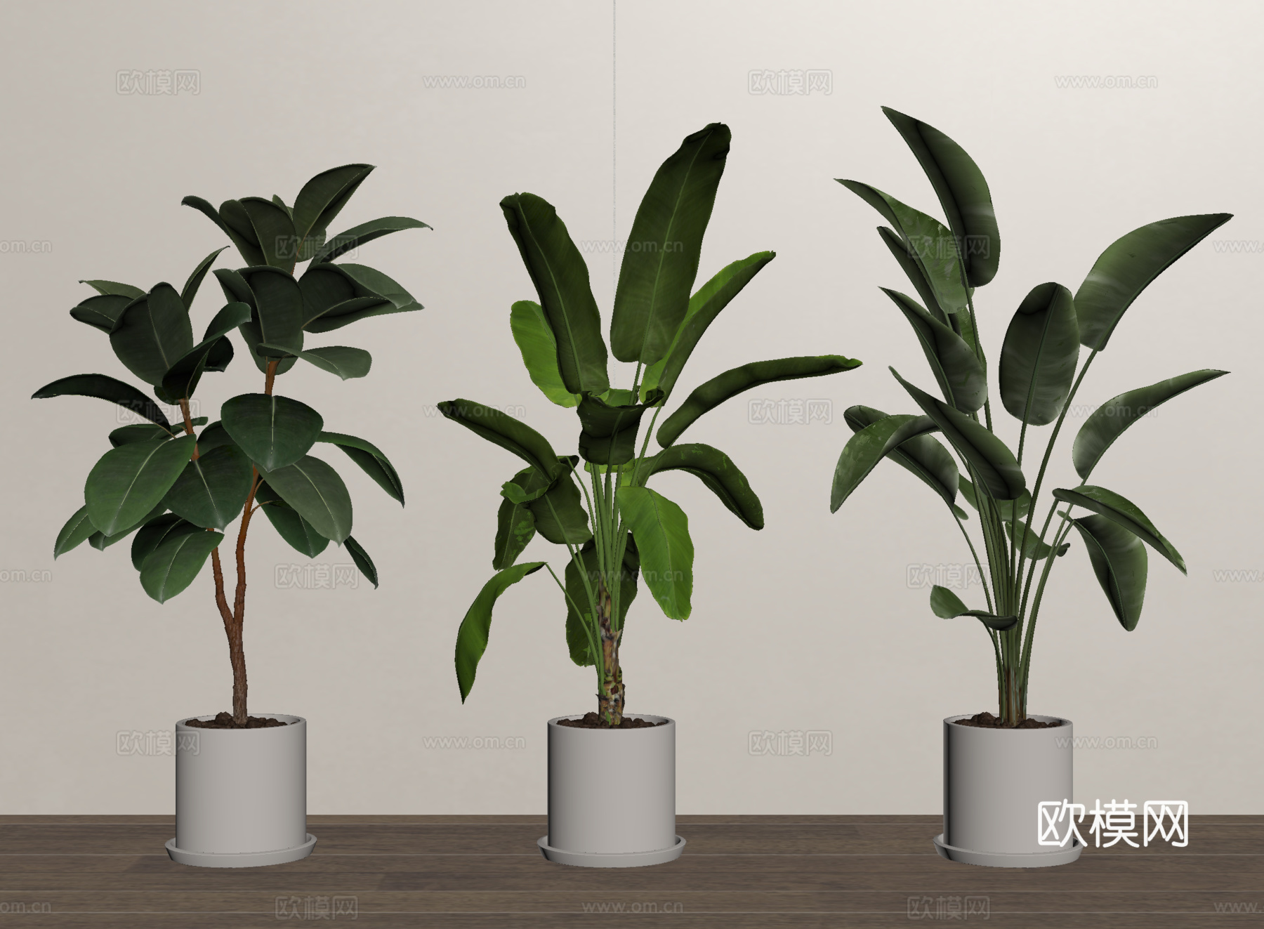 盆栽 盆景 绿植 植物su模型