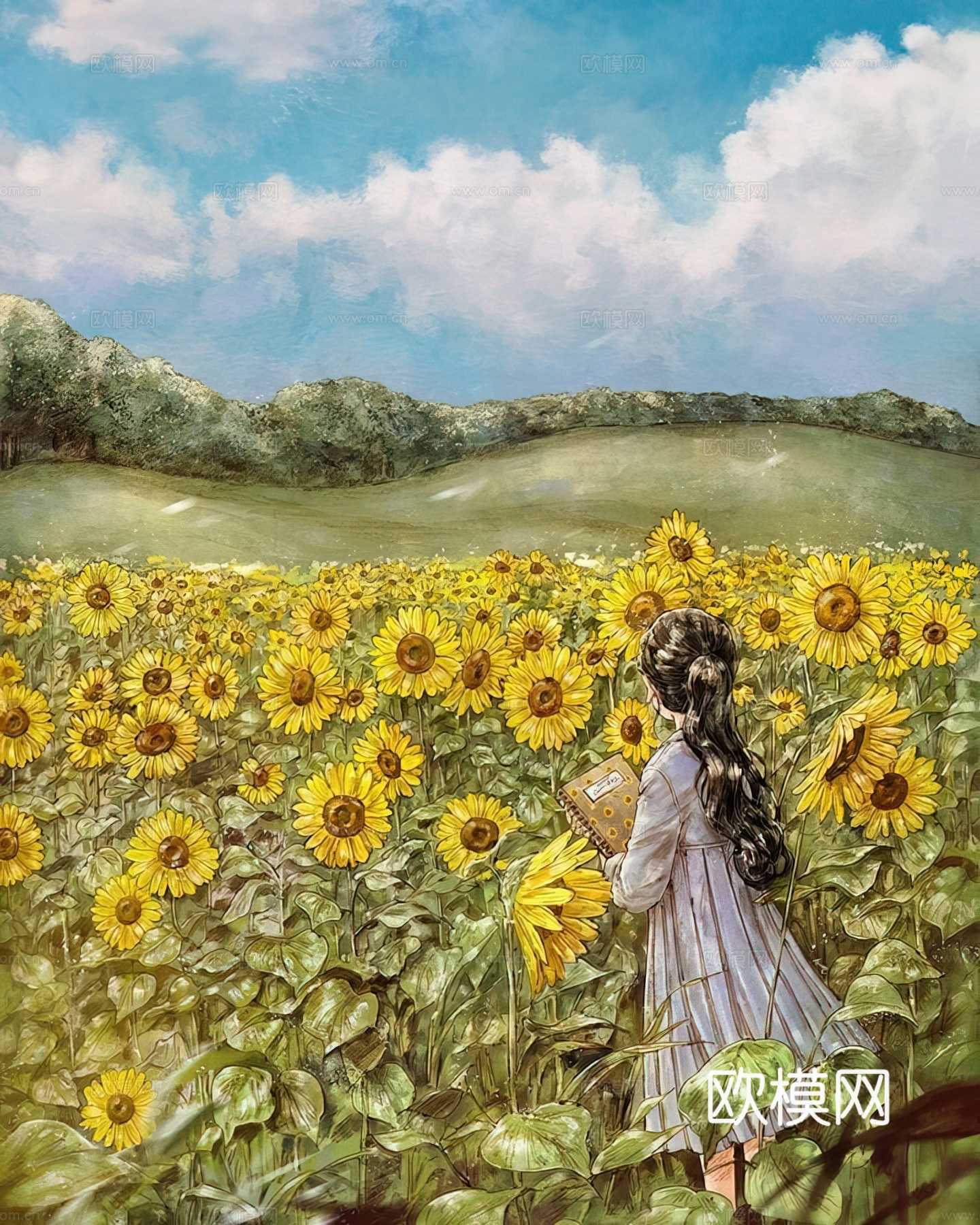 艺术挂画 挂画 装饰画 艺术画  画  水彩插画下载