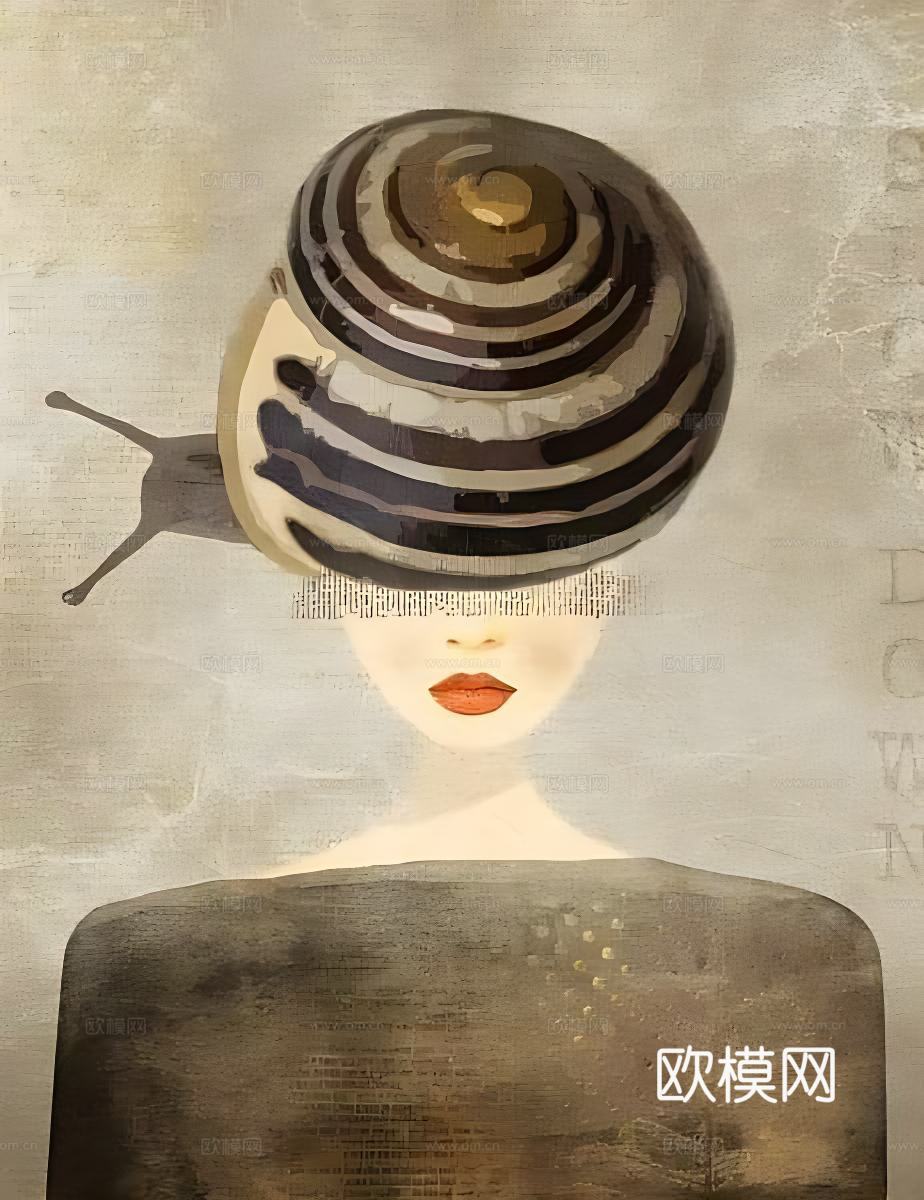 现代装饰画 人物画 艺术画