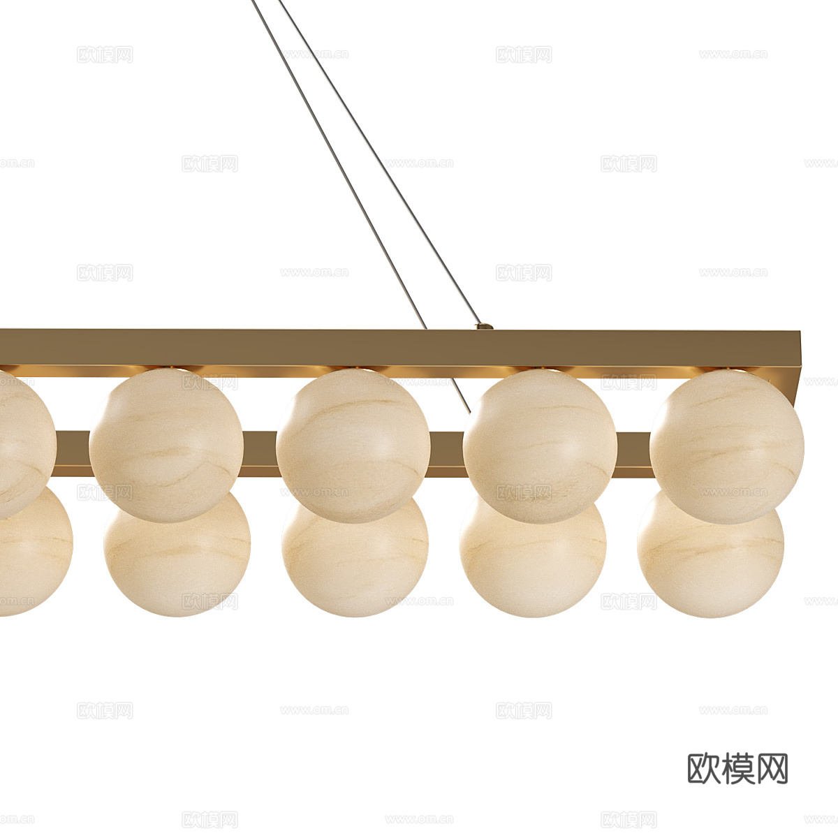 现代轻奢装饰吊灯3d模型