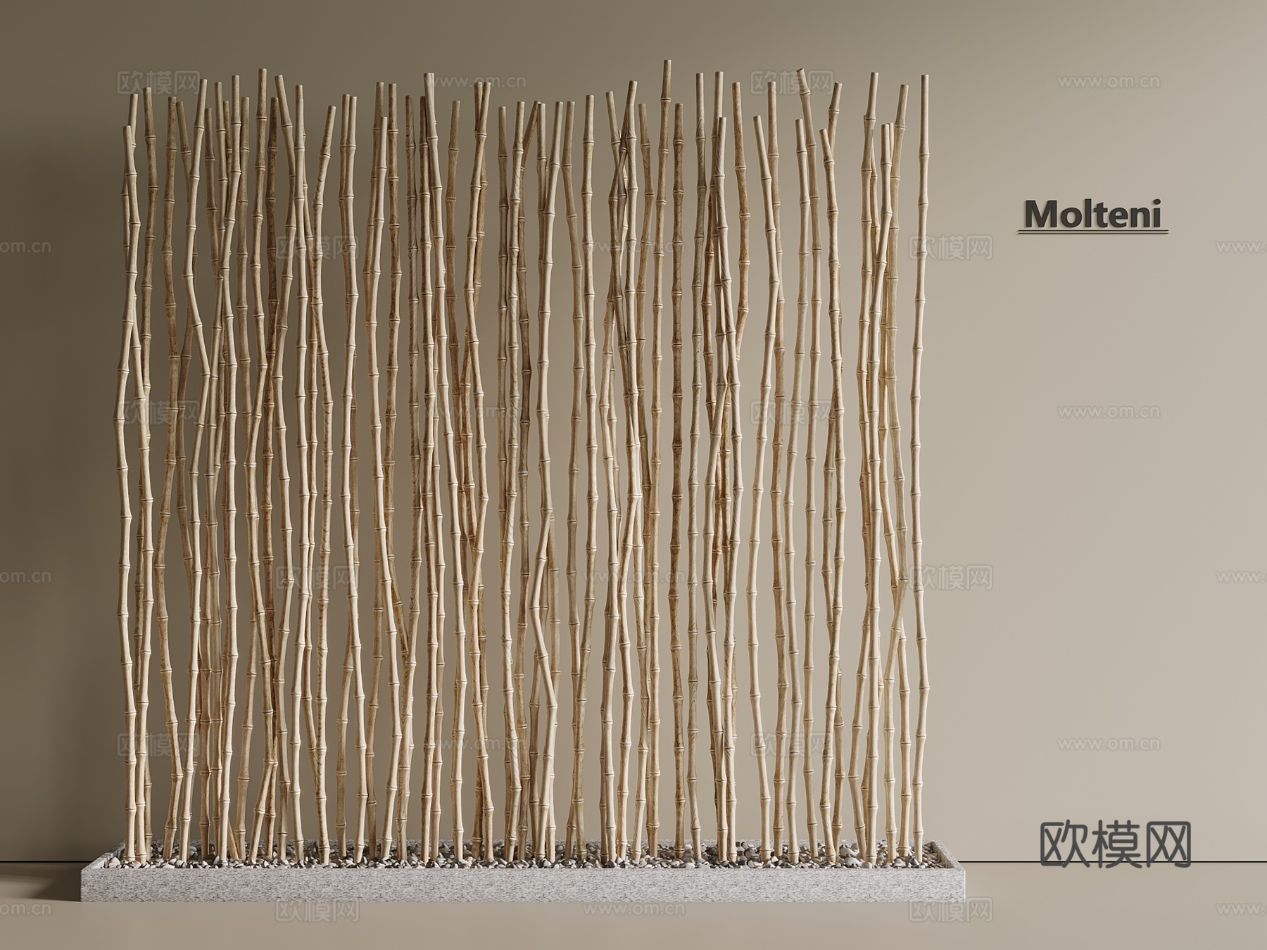 竹子 竹林 景观林3d模型