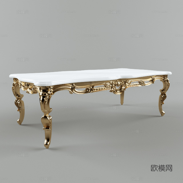 欧式餐桌 餐桌3d模型