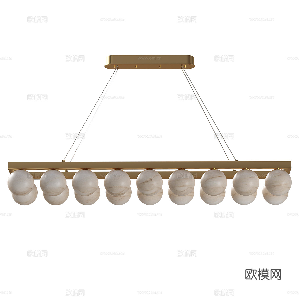 现代轻奢装饰吊灯3d模型