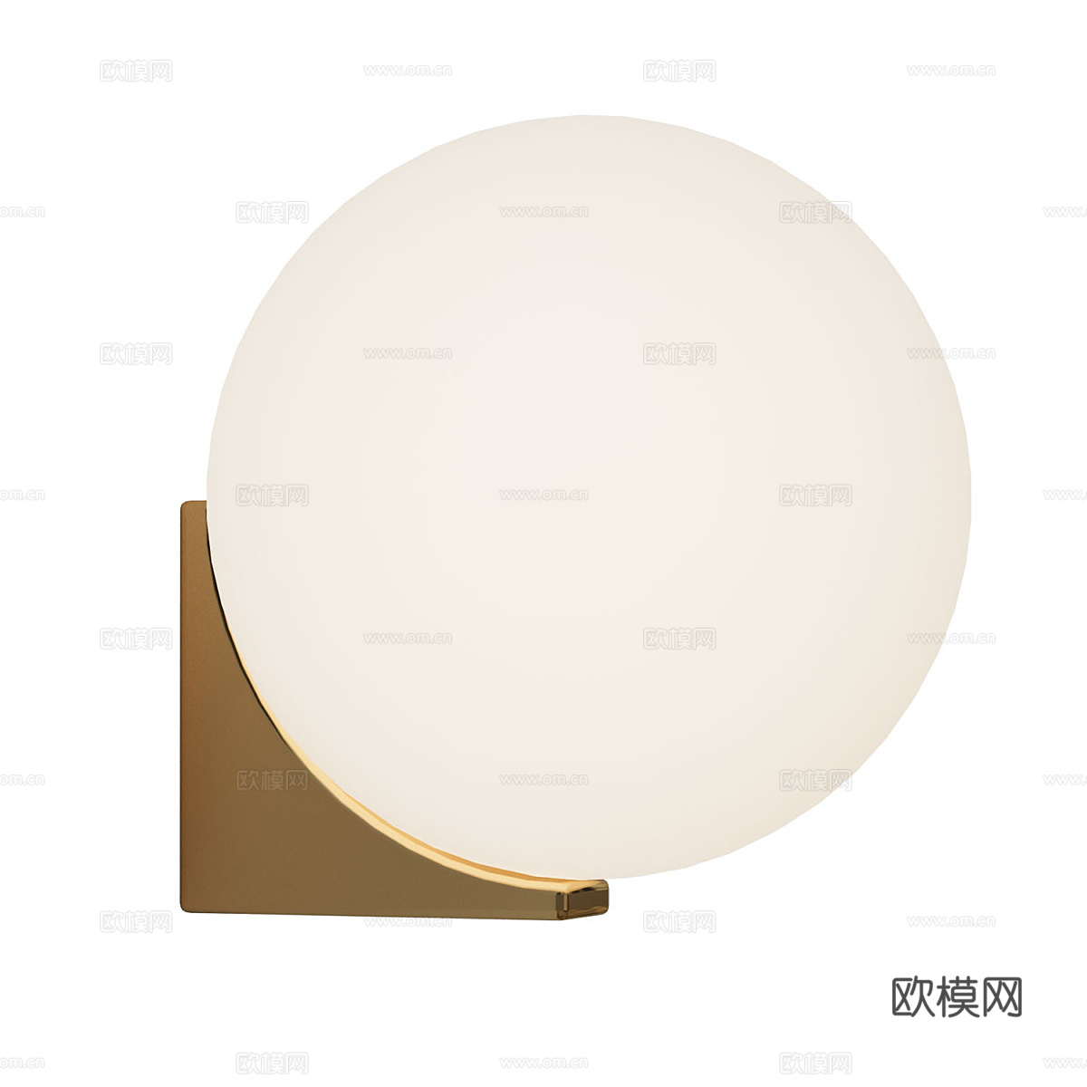 现代简约球形壁灯 壁灯 简约壁灯 客厅壁灯 灯3d模型