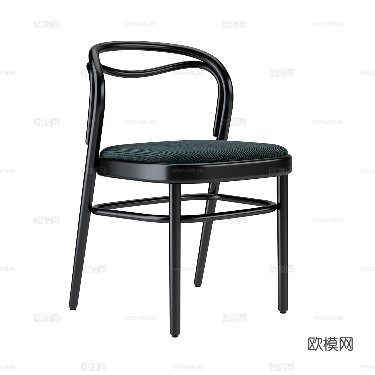 Beaulieu 复古单椅 中古风单椅 餐椅 茶椅 书椅3d模型