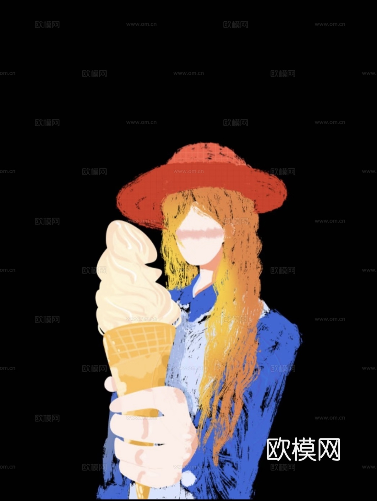 复古人物装饰画
