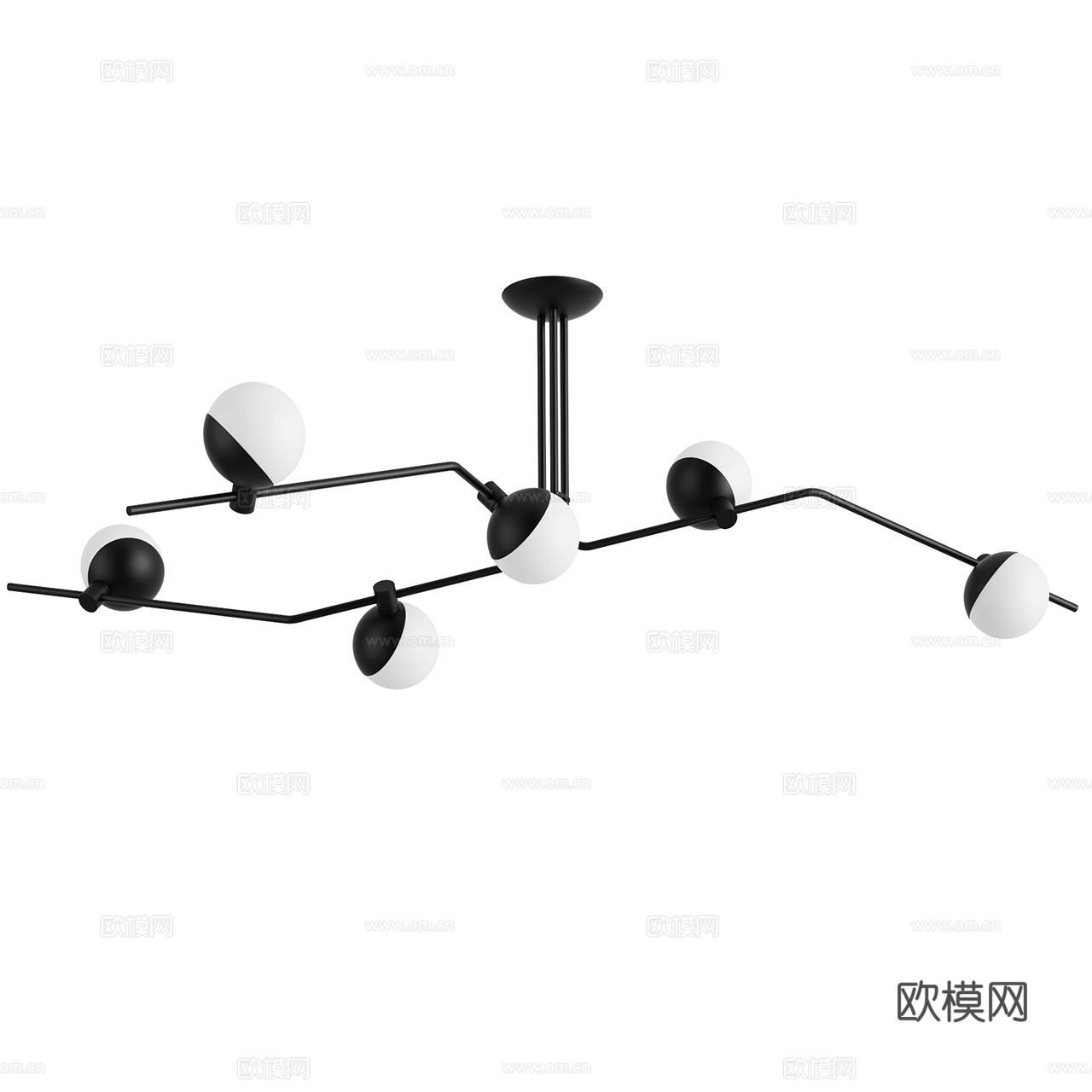 Grupa 极简吊灯 装饰吊灯 球形吊灯 金属吊灯 玻璃吊灯3d模型