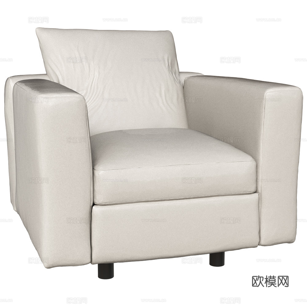 单人沙发3d模型下载
