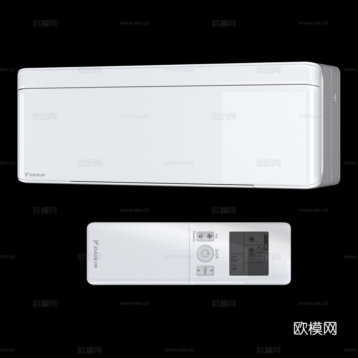 现代空调 空调3d模型