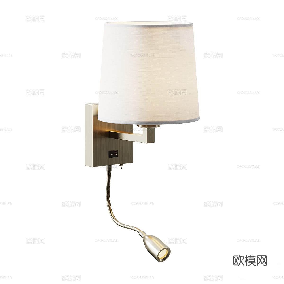 现代意式轻奢装饰壁灯3d模型