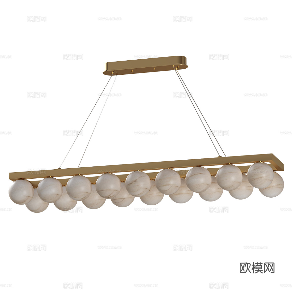 现代轻奢装饰吊灯3d模型