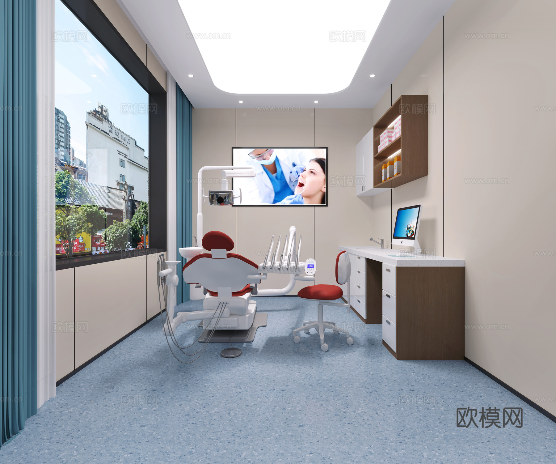 口腔诊室 大厅3d模型
