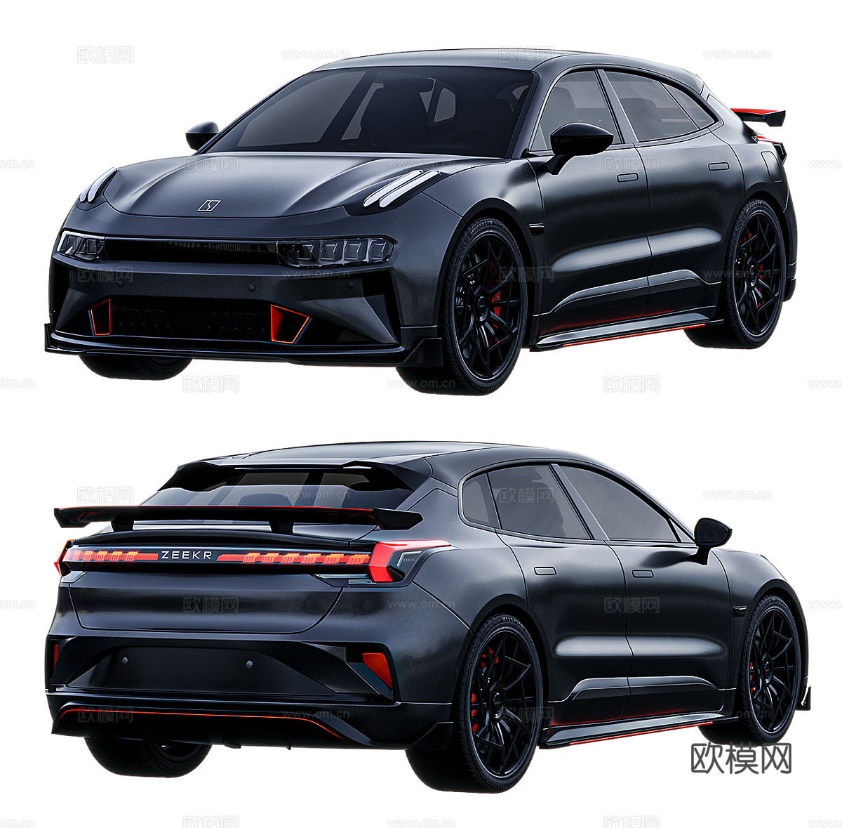 极氪（Zeekr）001 FR 轿跑3d模型