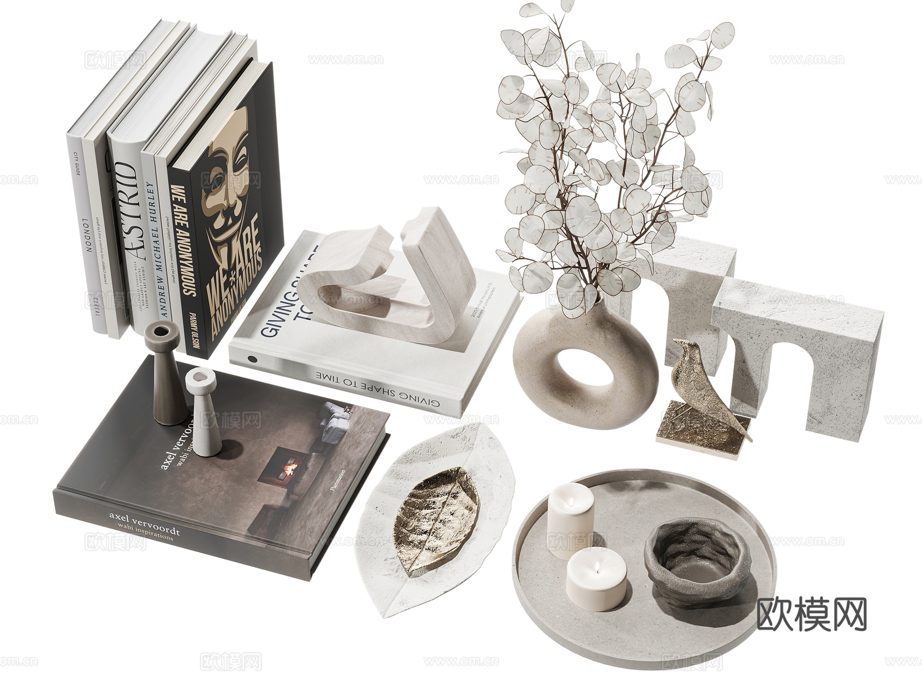 现代装饰品摆件3d模型