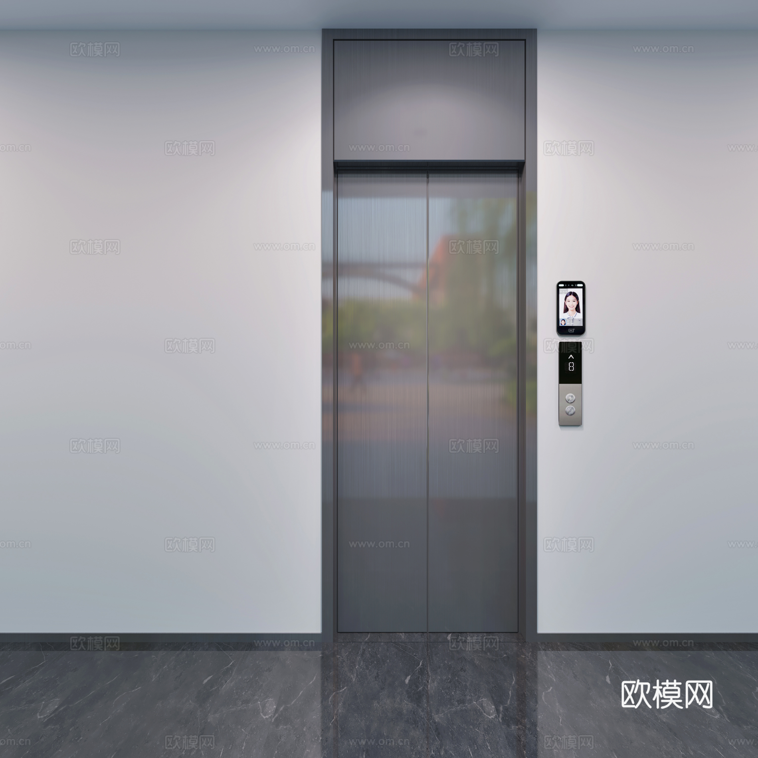 电梯间3d模型