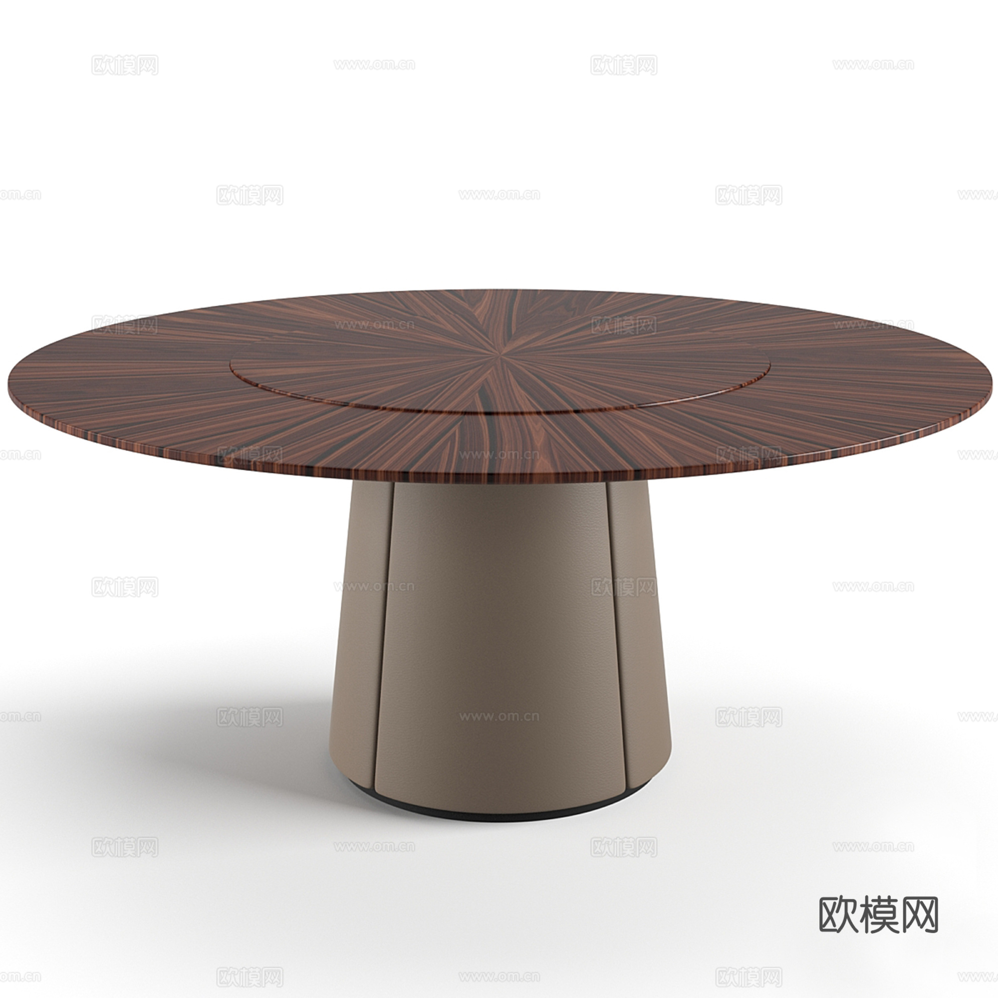 现代圆桌su模型
