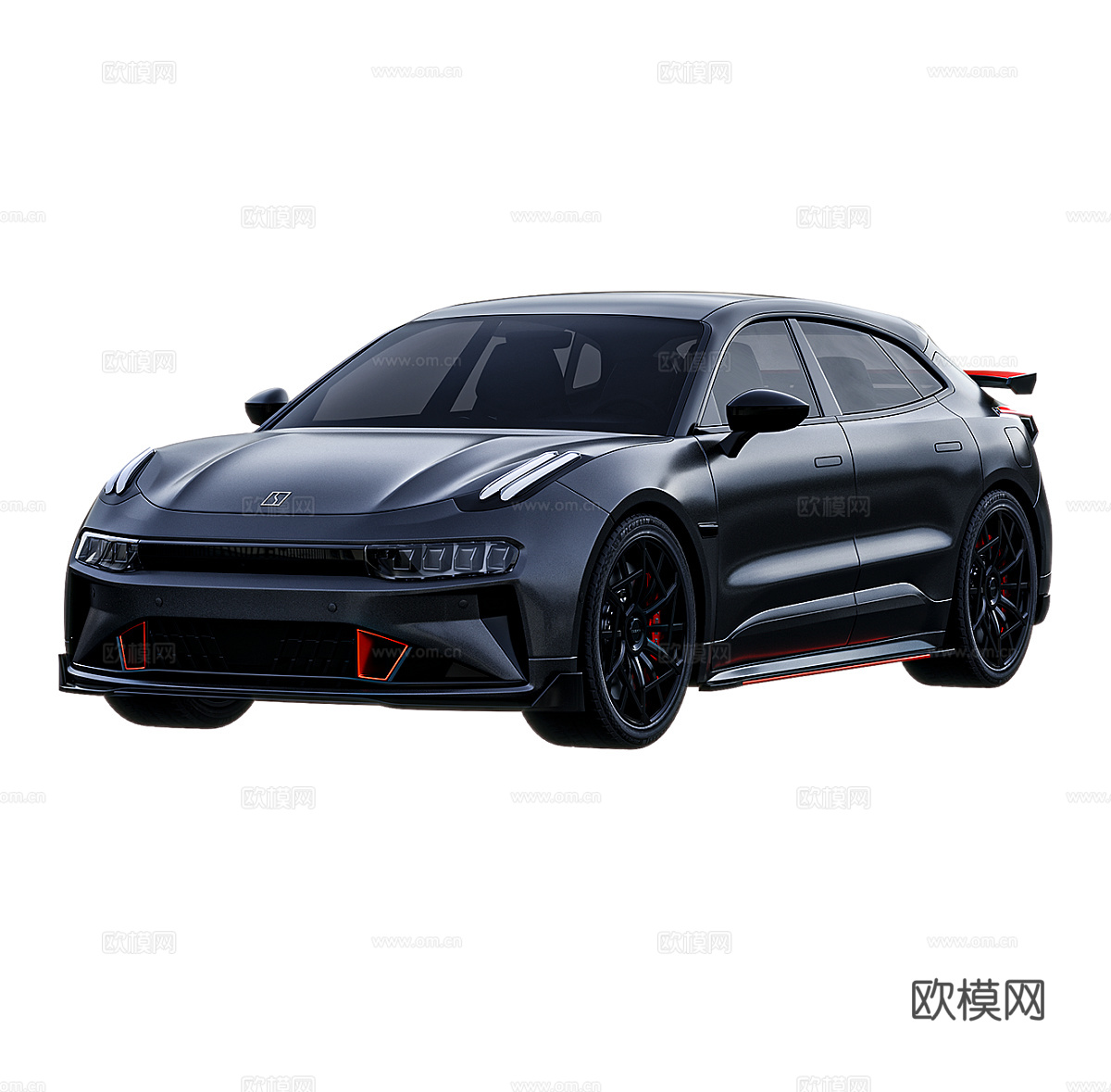 极氪（Zeekr）001 FR 轿跑3d模型