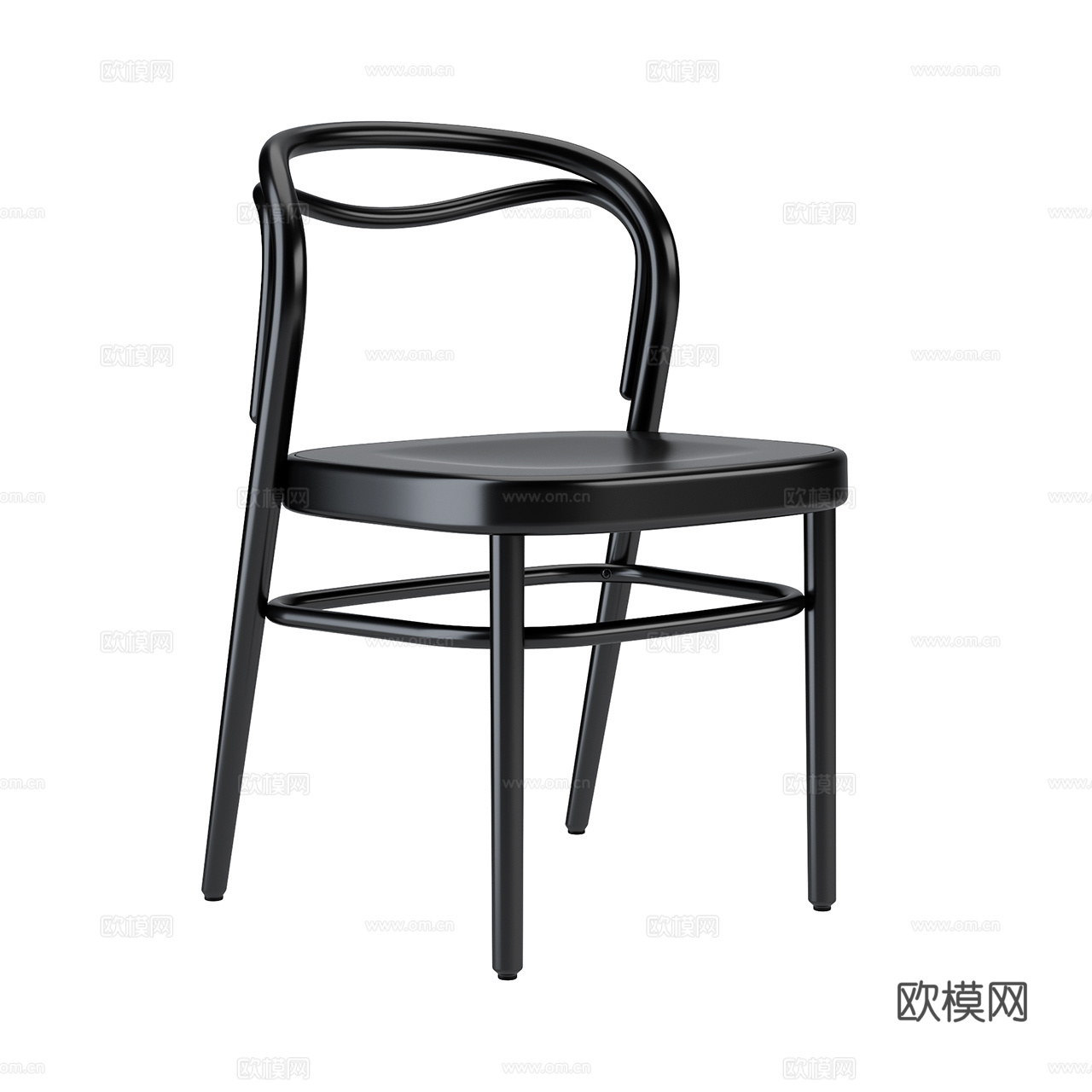 Beaulieu 复古单椅 中古风单椅 餐椅 茶椅 书椅3d模型