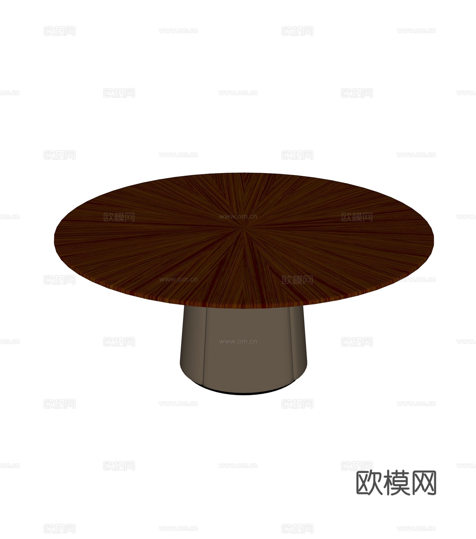 现代圆桌su模型