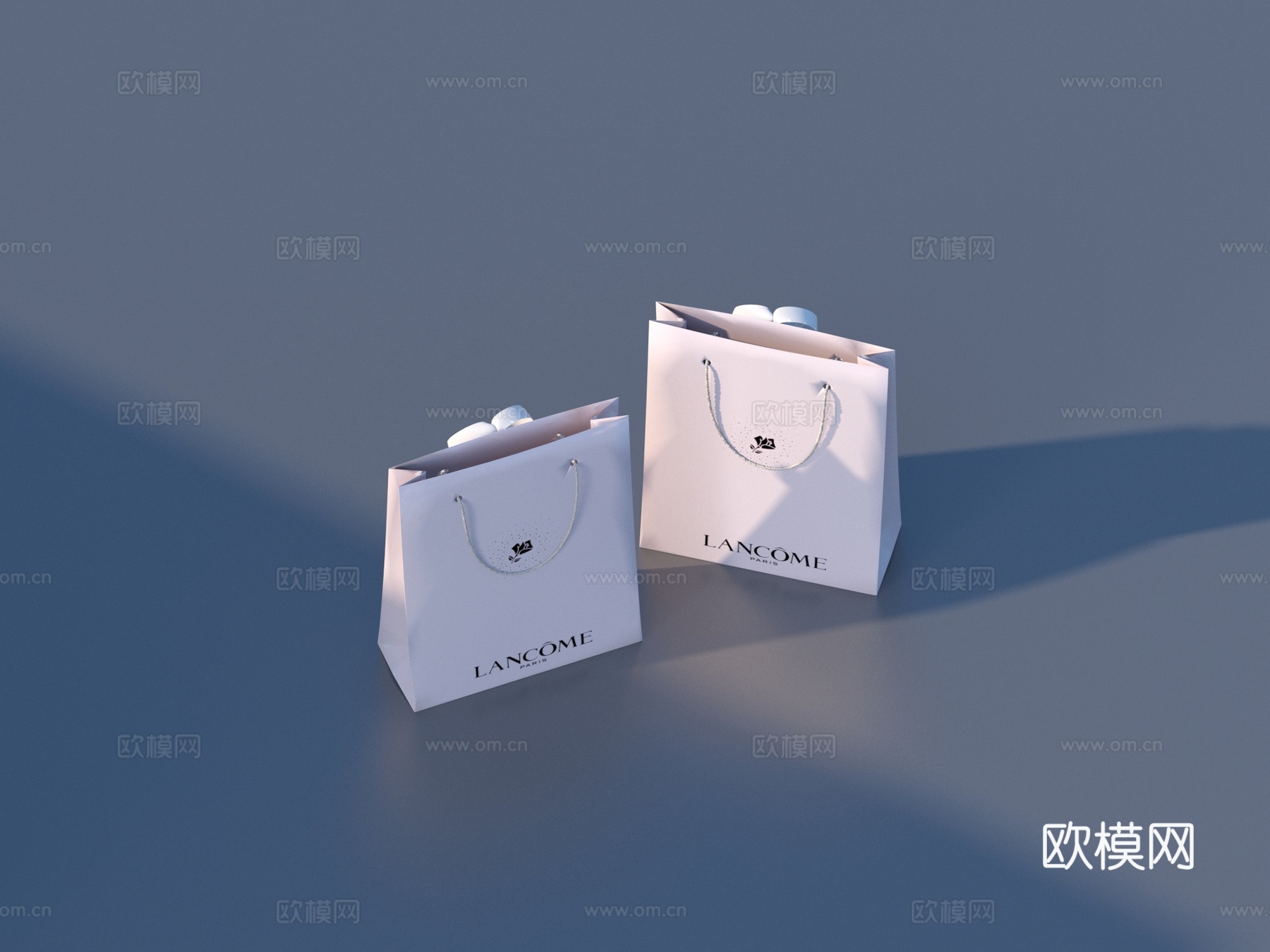 手提袋 纸袋3d模型