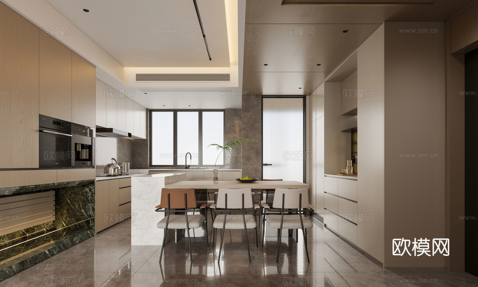 現(xiàn)代餐廳3d模型下載