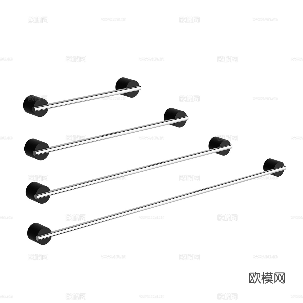 Decor 极简毛巾架 电热毛巾架 毛巾架3d模型