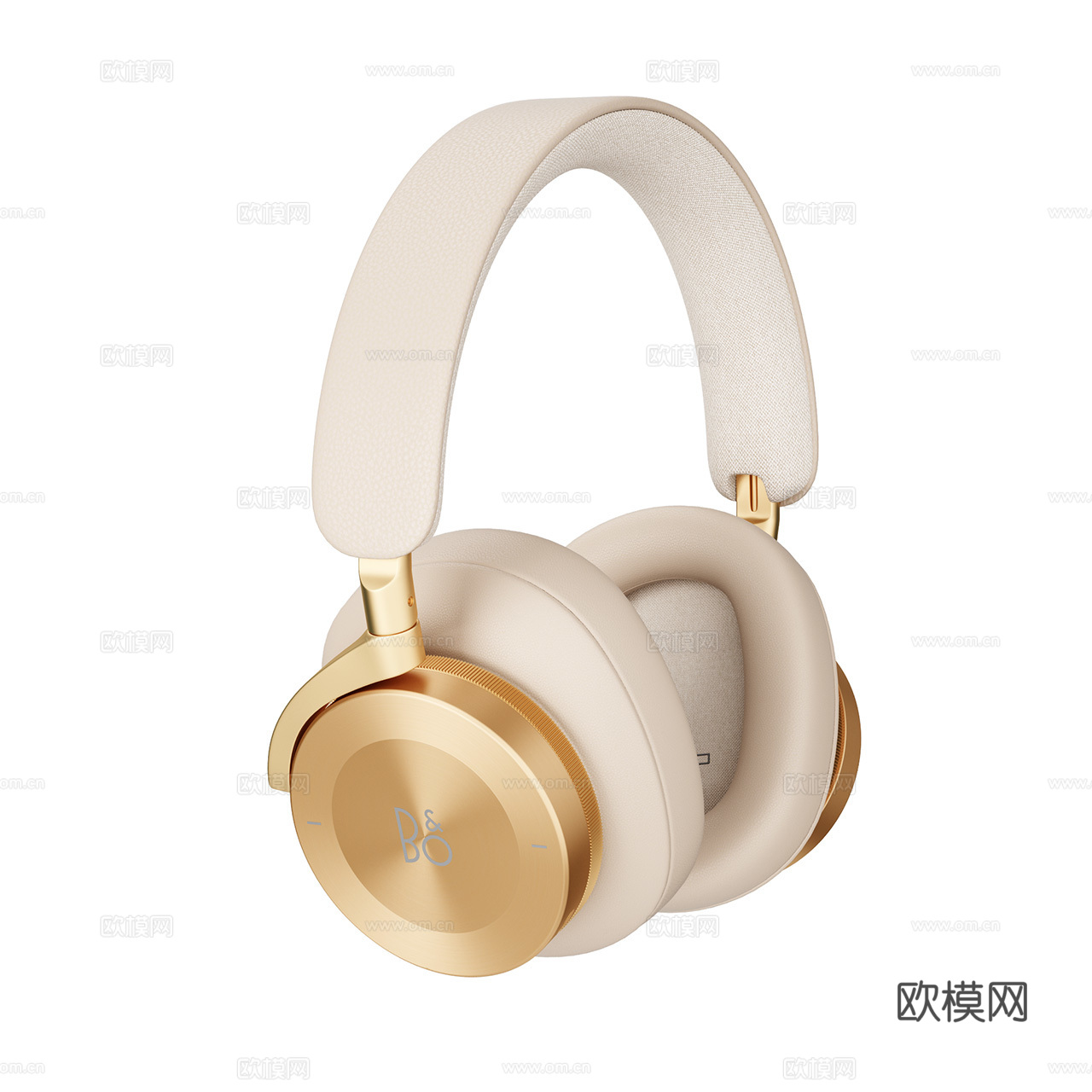 Bang &amp; Olufsen BeoPlay H95金色耳机3d模型
