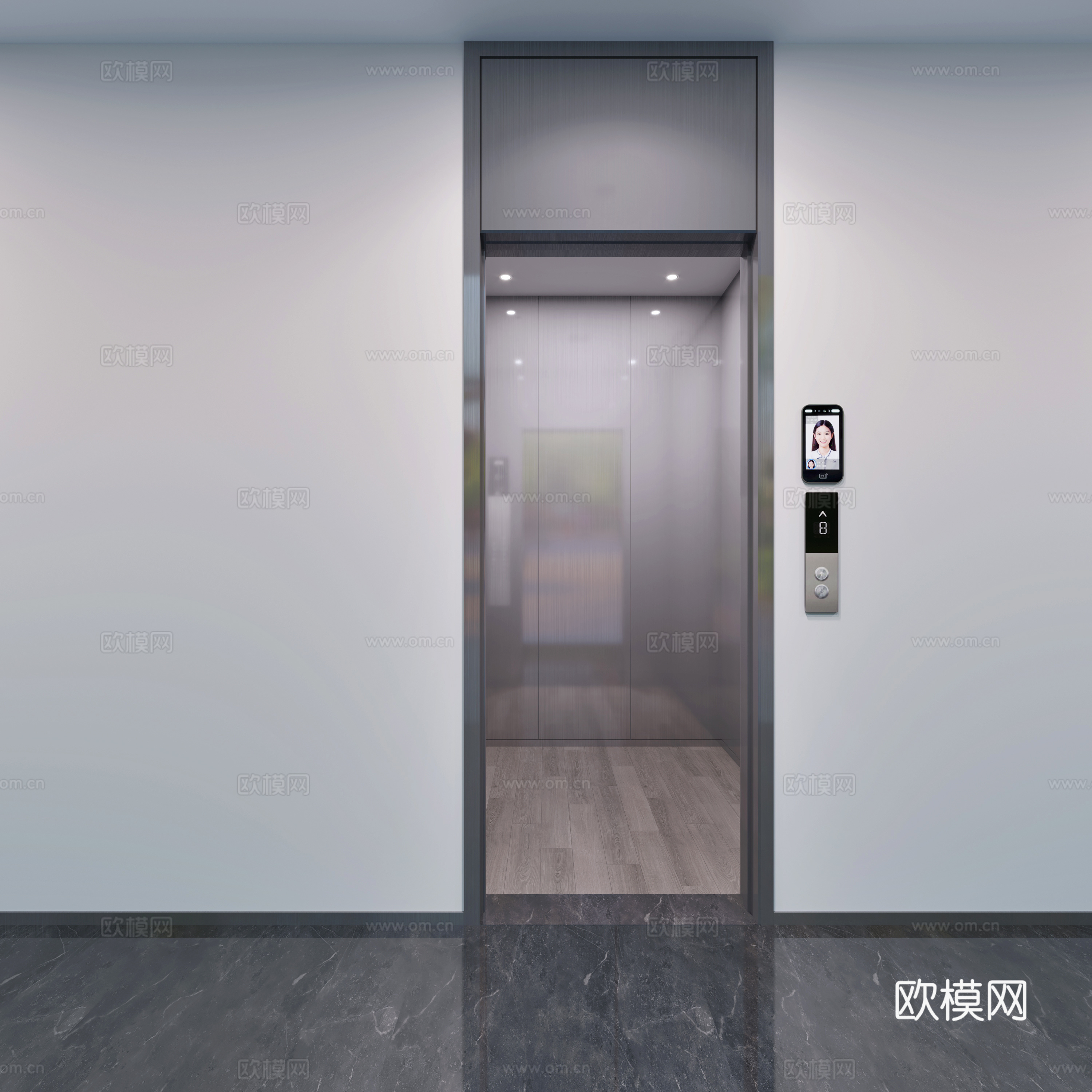 电梯间3d模型