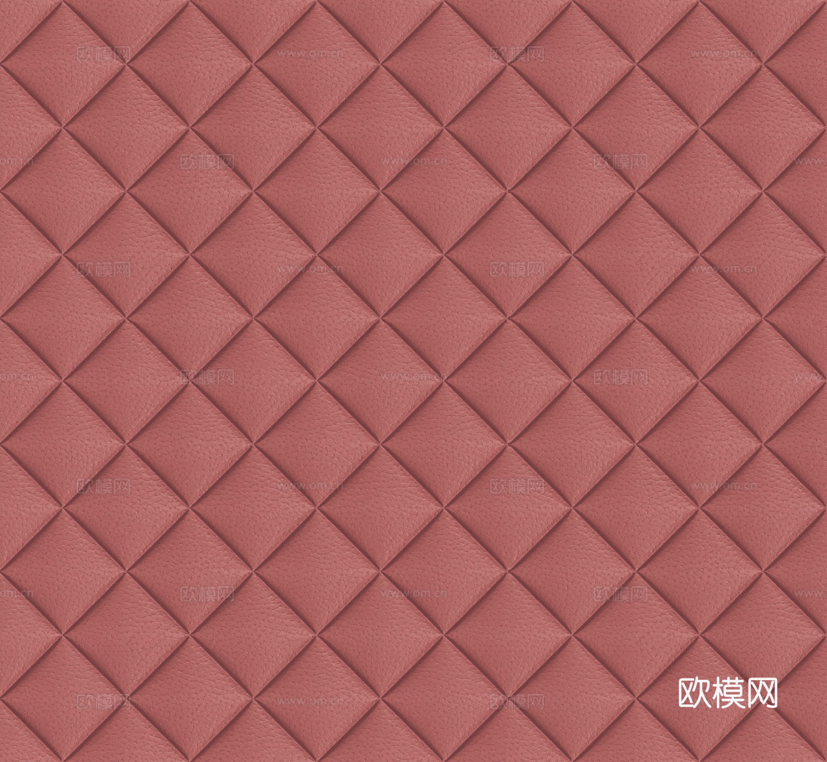 无缝菱形红色软包