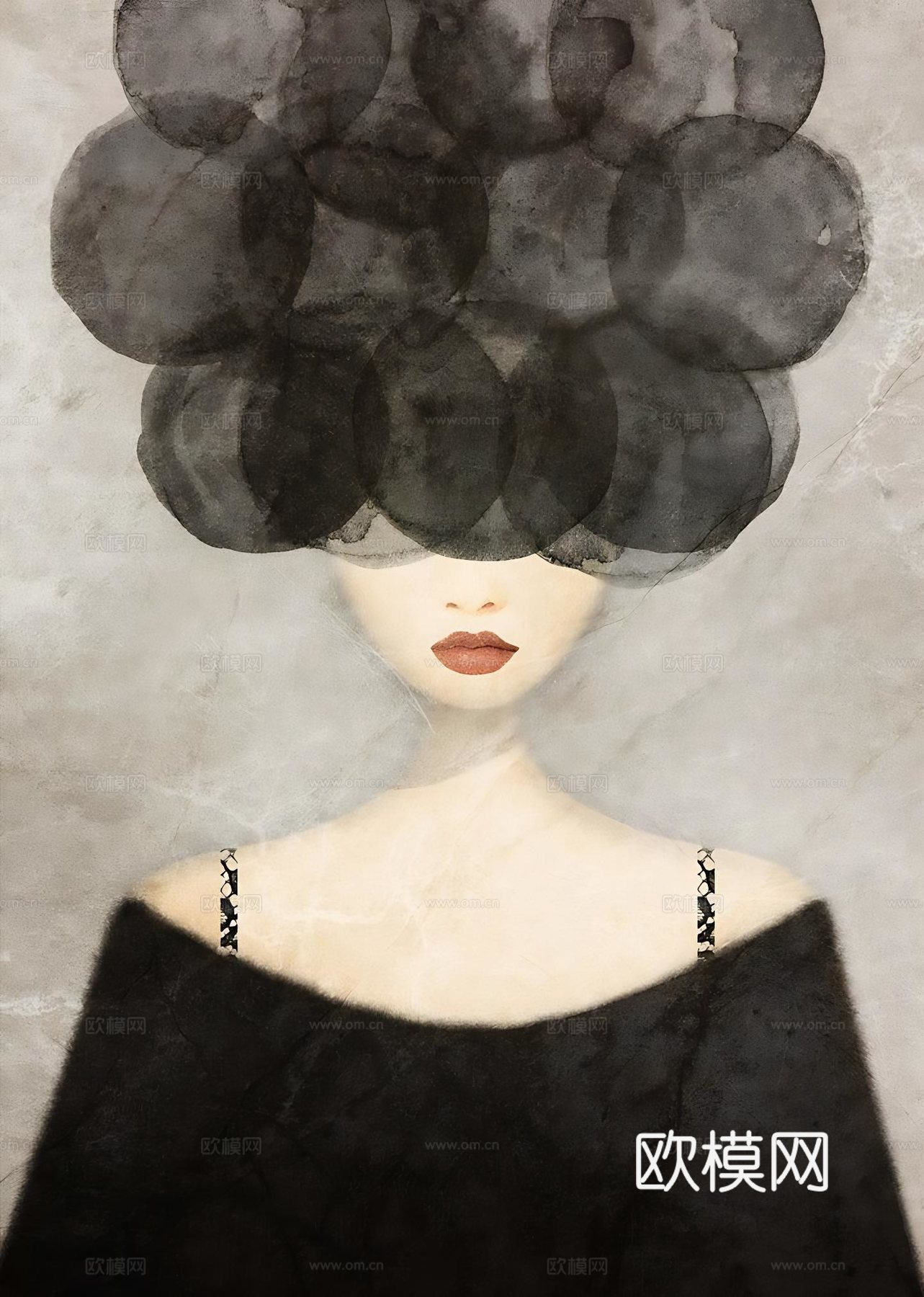 现代装饰画 人物画 艺术画