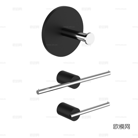 Decor 极简纸巾架 毛巾架 纸巾架3d模型下载