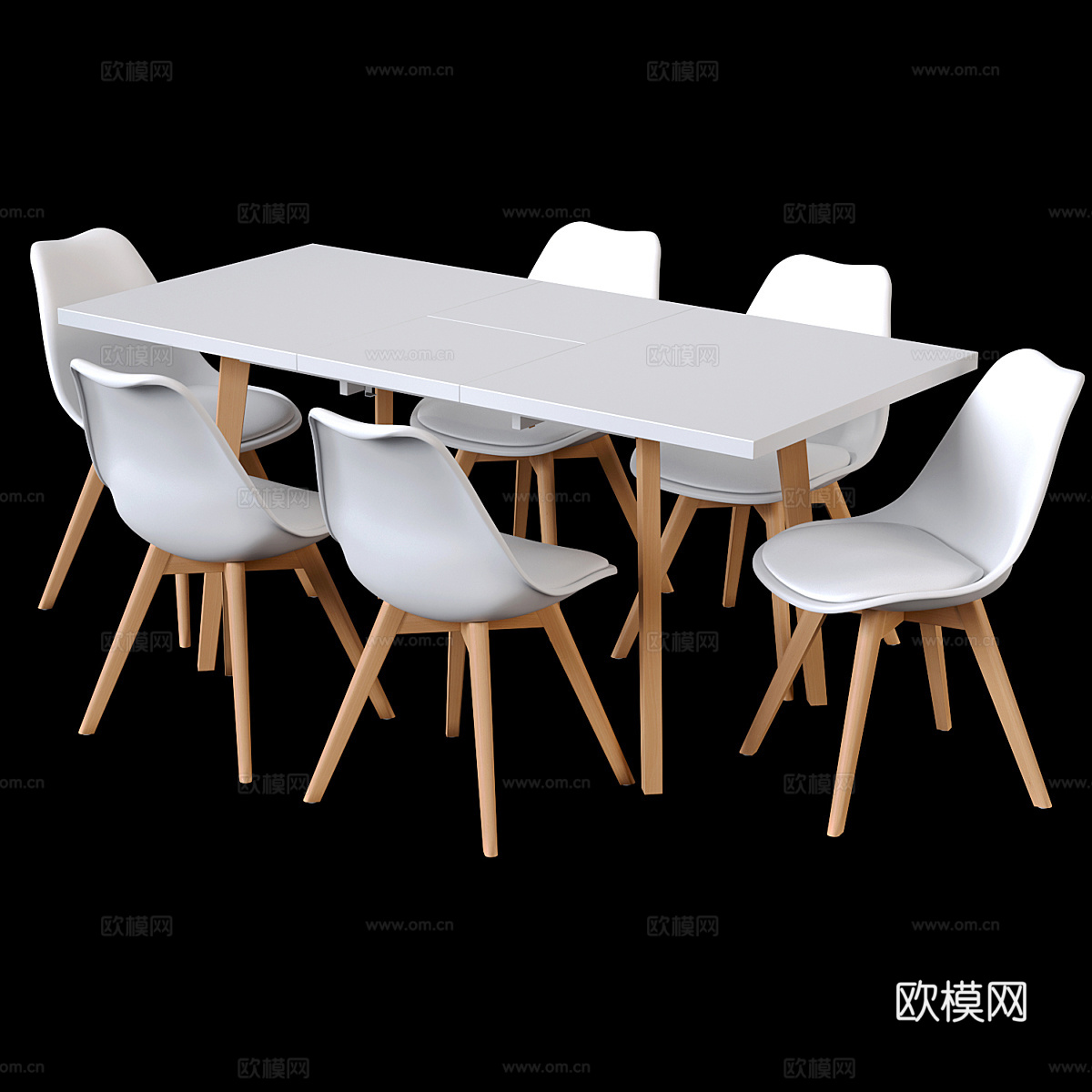 可伸缩桌子 Pamela3d模型