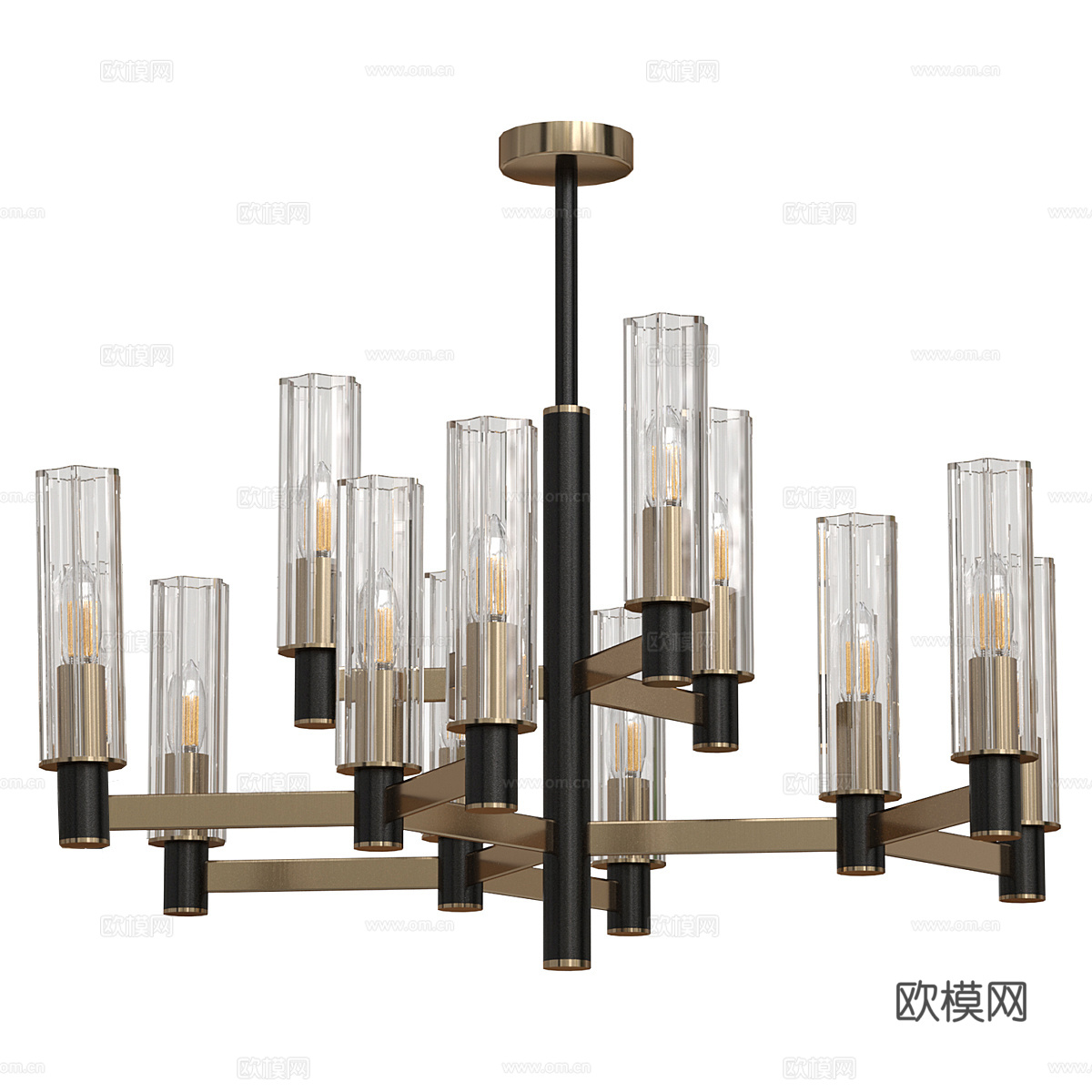 现代简约吊灯 吊灯 简约吊灯 餐厅吊灯 客厅吊灯 玻璃吊灯3d模型
